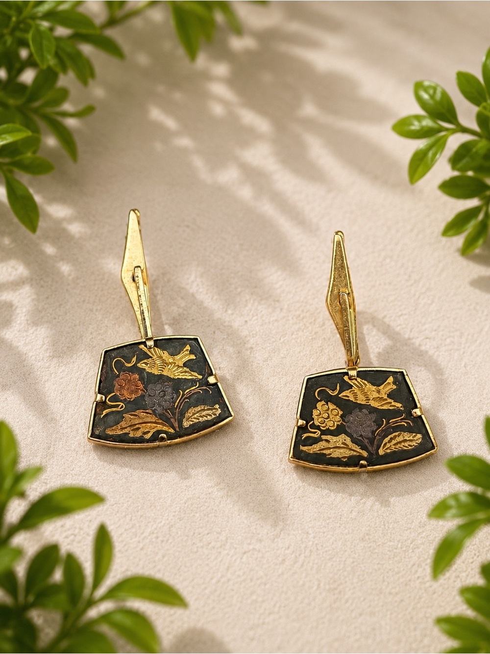 Damasquinado 24K Gold Plated Cuff Links from Toledo Spain